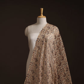 Pedana Hand Block Print Natural Dyed Kota Doria Cotton Kalamkari Fabric 08