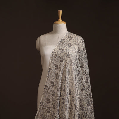 Pedana Hand Block Print Natural Dyed Kota Doria Cotton Kalamkari Fabric 05