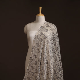 Pedana Hand Block Print Natural Dyed Kota Doria Cotton Kalamkari Fabric 05