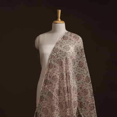 Pedana Hand Block Print Natural Dyed Kota Doria Cotton Kalamkari Fabric 04