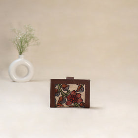 Beige - Srikalahasti Kalamkari Handpainted Wallet 93