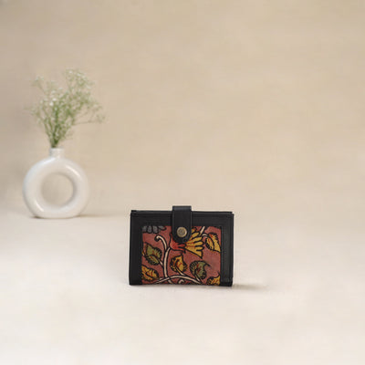 Pink - Srikalahasti Kalamkari Handpainted Wallet 94