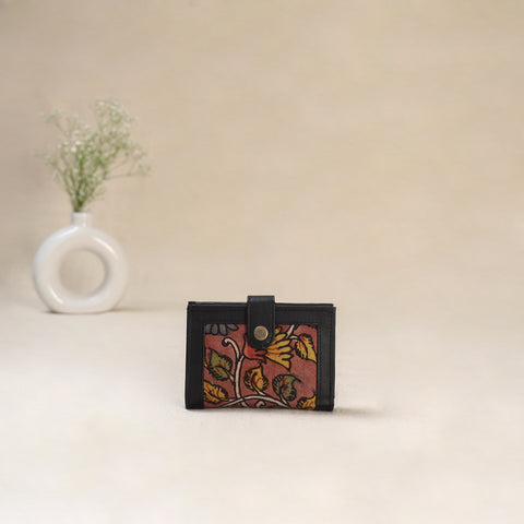 Pink - Srikalahasti Kalamkari Handpainted Wallet 94