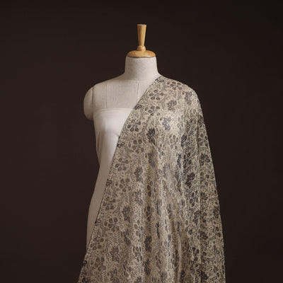 Pedana Hand Block Print Natural Dyed Kota Doria Cotton Kalamkari Fabric 02