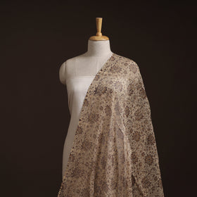 Pedana Hand Block Print Natural Dyed Kota Doria Cotton Kalamkari Fabric 01