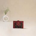 Black - Srikalahasti Kalamkari Handpainted Wallet 95