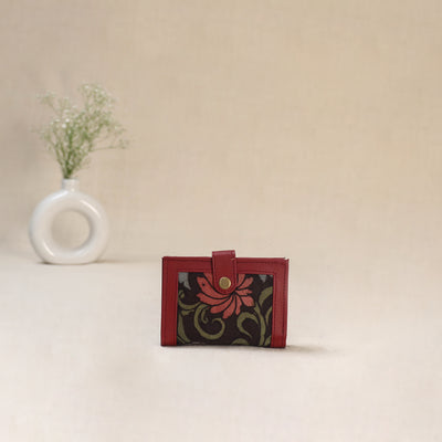 Black - Srikalahasti Kalamkari Handpainted Wallet 95