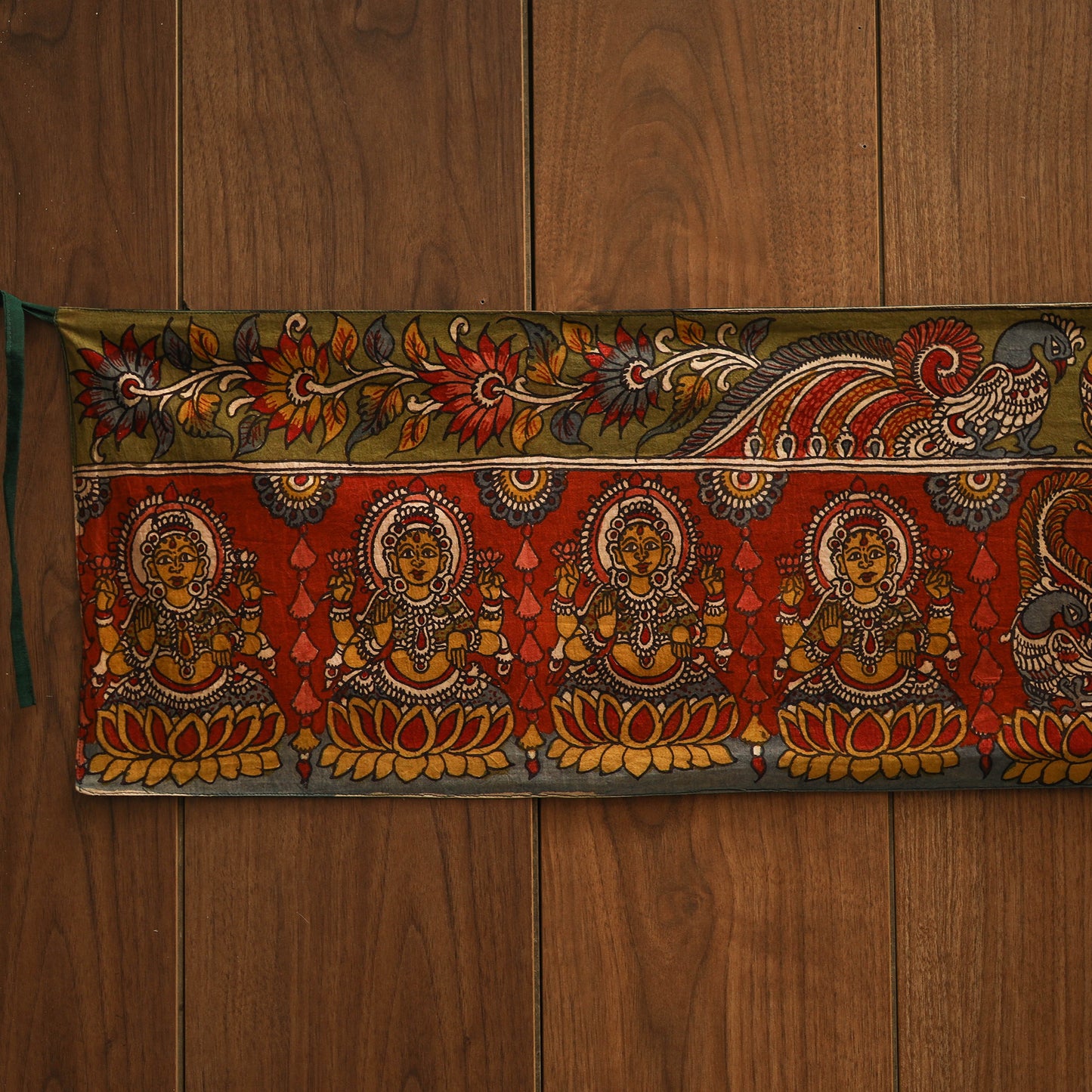 Handpainted kalamkari ashtalakshmi toran (11 x 55 in) 26