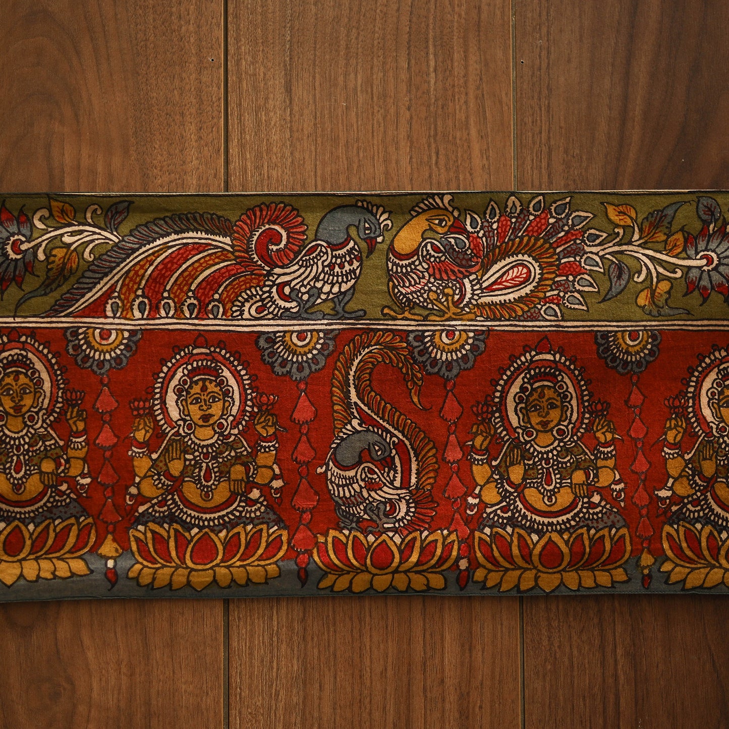 Handpainted kalamkari ashtalakshmi toran (11 x 55 in) 26