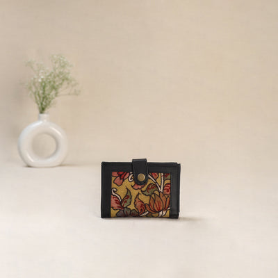 Yellow - Srikalahasti Kalamkari Handpainted Wallet 96
