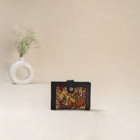 Yellow - Srikalahasti Kalamkari Handpainted Wallet 96