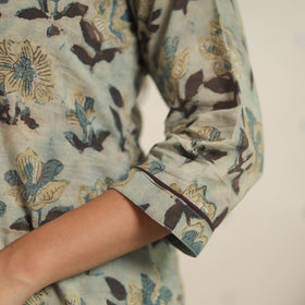 Blue - natural dyed cotton bagru dabu co-ord set 11