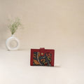Blue - Srikalahasti Kalamkari Handpainted Wallet 97