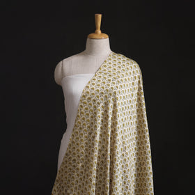 Sanganeri Floral Hand Block Print Modal Silk Fabric 17