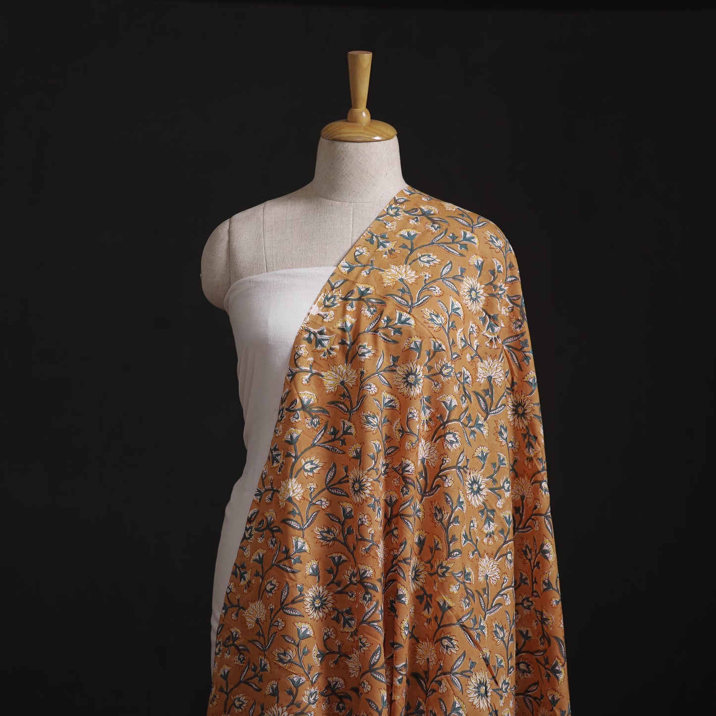 Cotton Hand Block Sanganeri Print Fabric 20