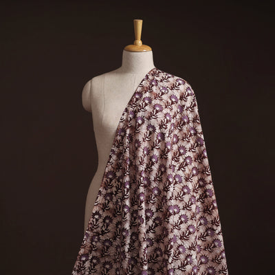 Hand Block Batik Print Cotton Fabric 04