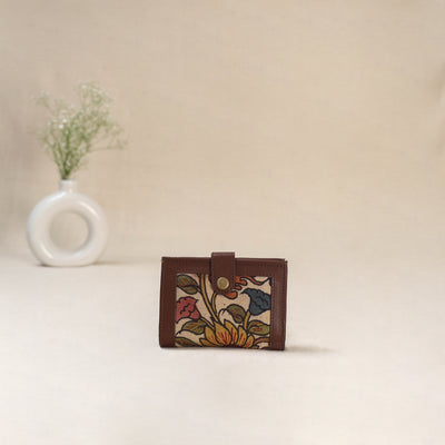 Beige - Srikalahasti Kalamkari Handpainted Wallet 99