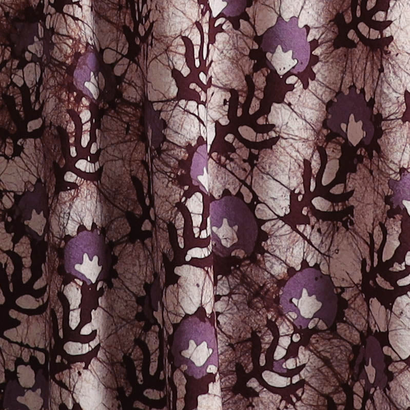 Hand Block Batik Print Cotton Fabric 04