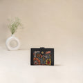 Blue - Srikalahasti Kalamkari Handpainted Wallet 100