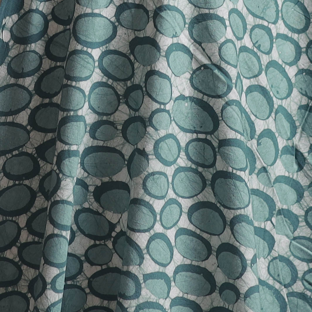 Hand Block Batik Print Cotton Fabric 05