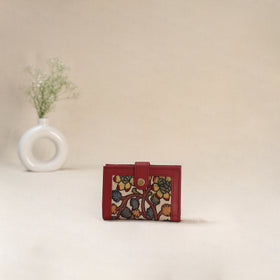 Beige - Srikalahasti Kalamkari Handpainted Wallet 101