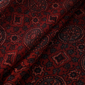 Natural Dyed Ajrakh Hand Block Print Kota Doria Cotton Fabric 40