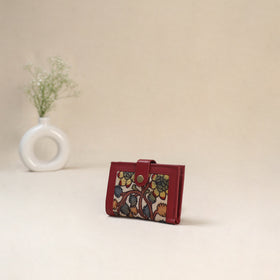 Beige - Srikalahasti Kalamkari Handpainted Wallet 101