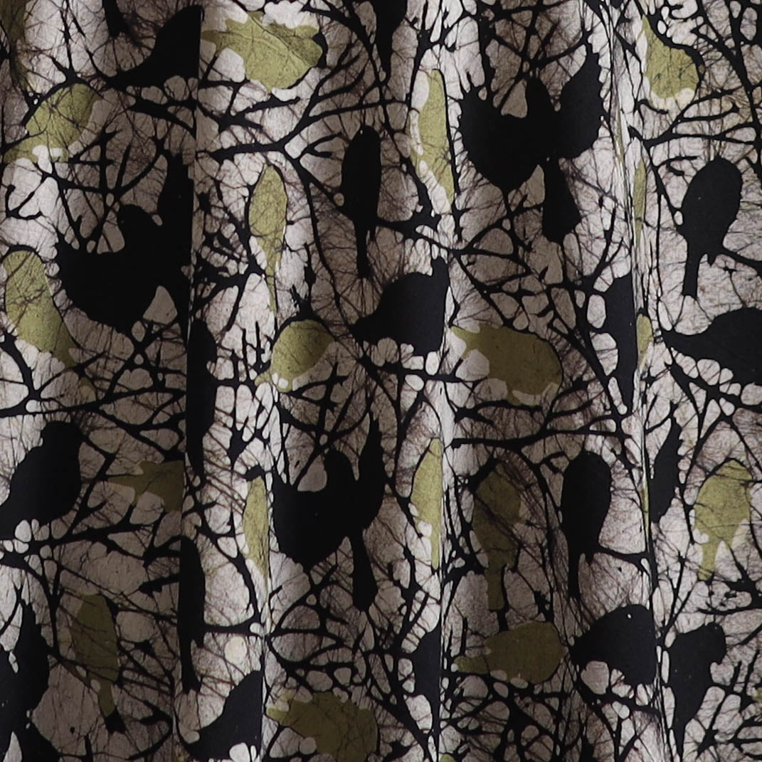 Hand Block Batik Print Cotton Fabric 06