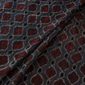 Natural Dyed Ajrakh Hand Block Print Kota Doria Cotton Fabric 39