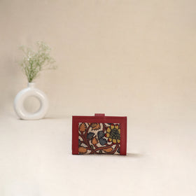 Beige - Srikalahasti Kalamkari Handpainted Wallet 101