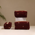 Handcrafted Fabric Toiletry Bags (Set of 3) 12