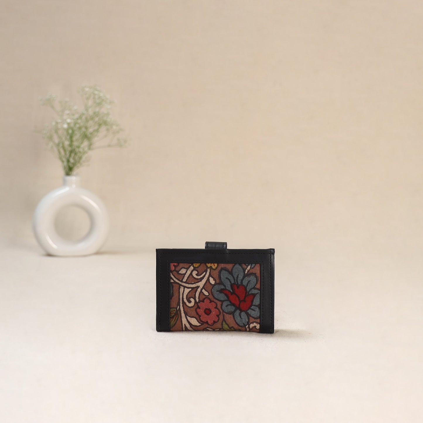Brown - Srikalahasti Kalamkari Handpainted Wallet 102