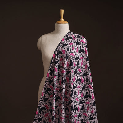 Hand Block Batik Print Cotton Fabric 08