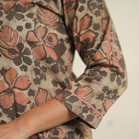 Brown - natural dyed cotton bagru dabu co-ord set 13