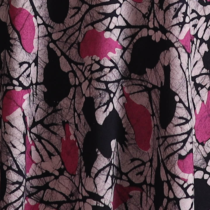 Hand Block Batik Print Cotton Fabric 08