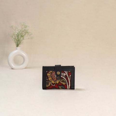 Red - Srikalahasti Kalamkari Handpainted Wallet 104
