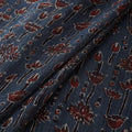 Natural Dyed Ajrakh Hand Block Print Kota Doria Cotton Fabric 34
