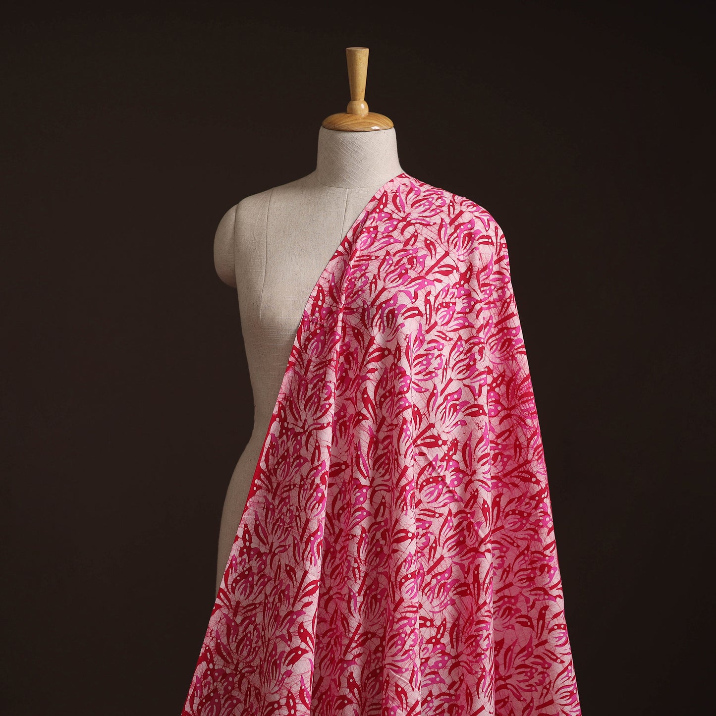 Hand Block Batik Print Cotton Fabric 09