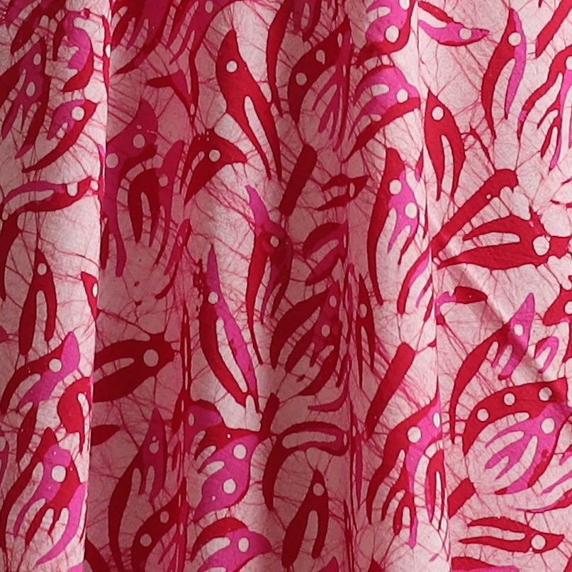 Hand Block Batik Print Cotton Fabric 09