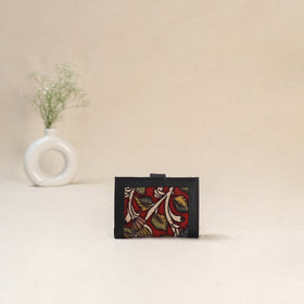 Red - Srikalahasti Kalamkari Handpainted Wallet 104