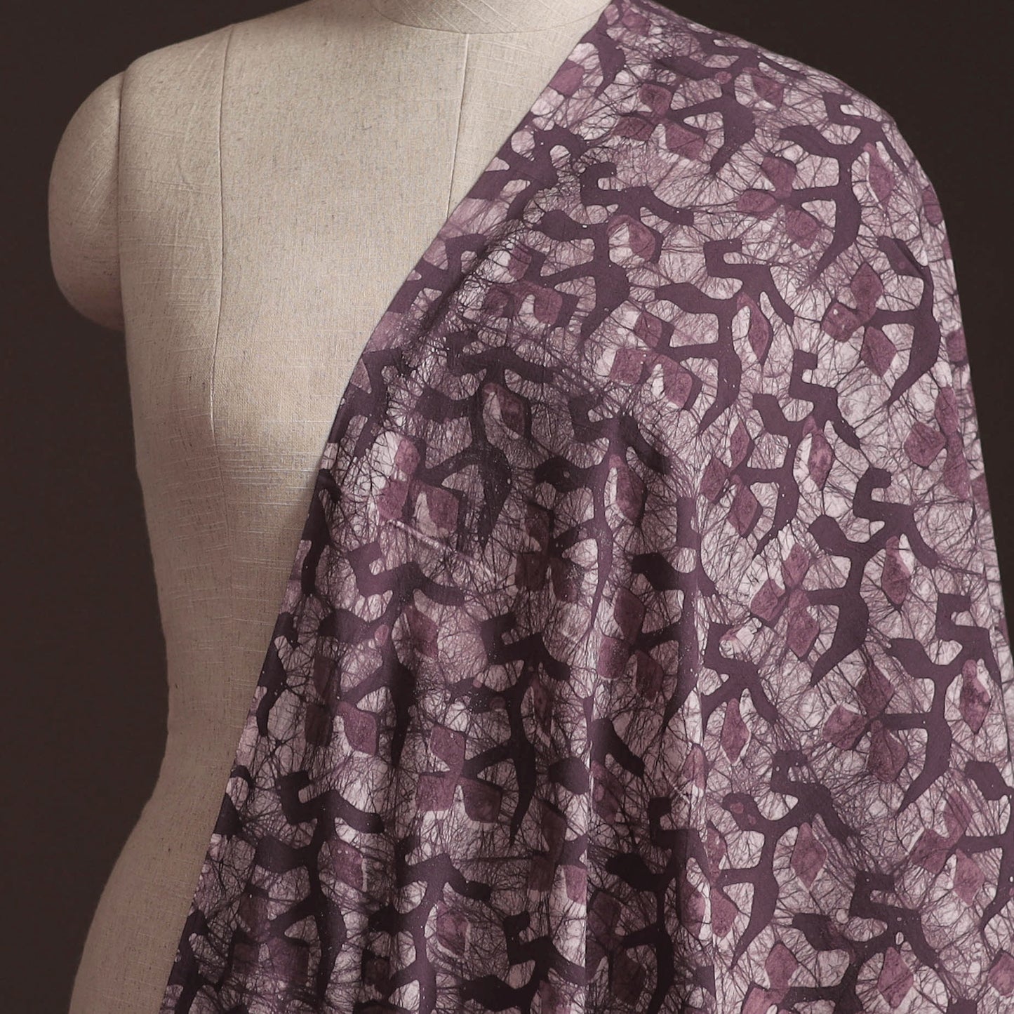 Hand Block Batik Print Cotton Fabric 10