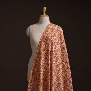 Orange - Hand Block Batik Print Cotton Fabric 12
