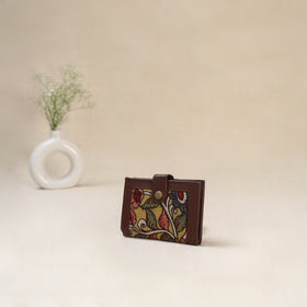 Yellow - Srikalahasti Kalamkari Handpainted Wallet 107