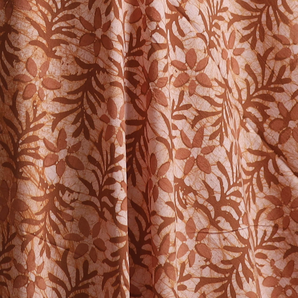 Hand Block Batik Print Cotton Fabric 12