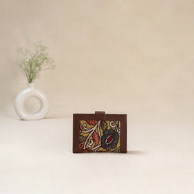 Yellow - Srikalahasti Kalamkari Handpainted Wallet 107