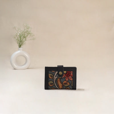 Blue - Srikalahasti Kalamkari Handpainted Wallet 108