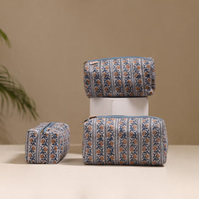 Handcrafted Fabric Toiletry Bags (Set of 3) 19