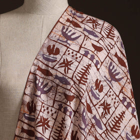 Hand Block Batik Print Cotton Fabric 14
