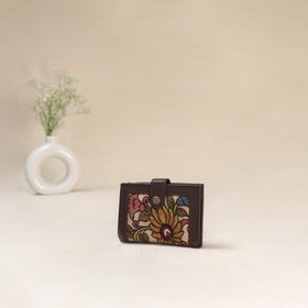 Beige - Srikalahasti Kalamkari Handpainted Wallet 110