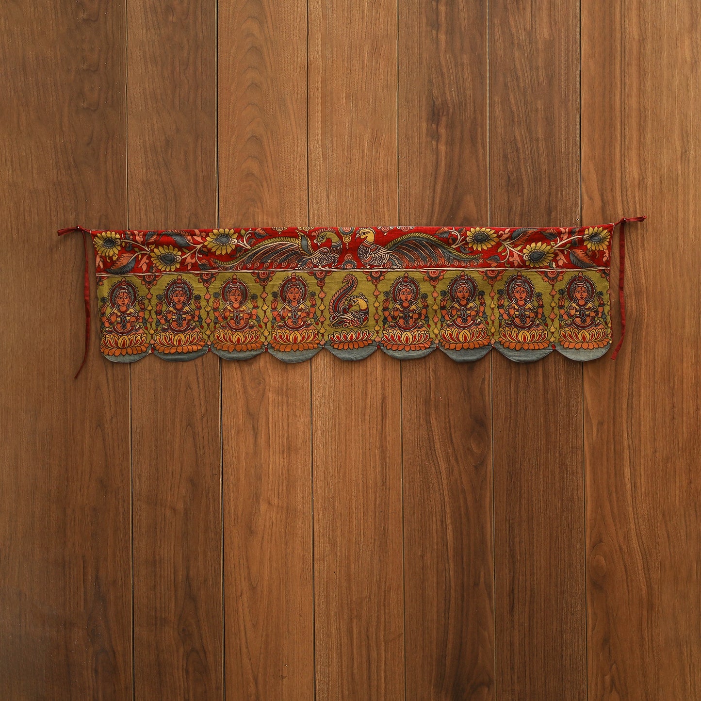 Handpainted kalamkari ashtalakshmi toran (11 x 55 in) 36